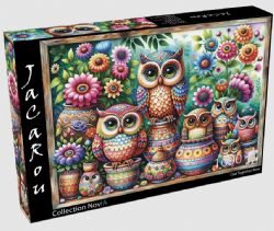 JACAROU CASSE-TÊTE 1000 PIÈCES - HIBOUX TOUS ENSEMBLE (OWL TOGETHER NOW) #JP-OWTO1000